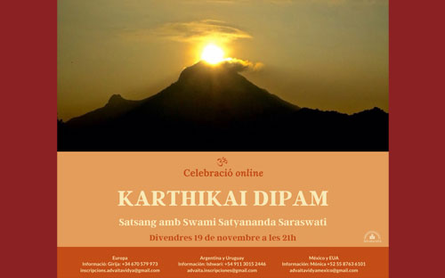 Celebració-online-Karthikai-Dipam-Satsang-amb-Swami-Satyananda-Saraswati.