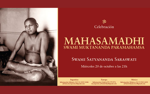 Celebración-Online-videoenseñanza-de-swami-satyananda-saraswati-kirtan-y-meditación-mahasamadhi-de-swami-muktananda-paramahamsa